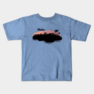 Pink Skies Malibu Kids T-Shirt